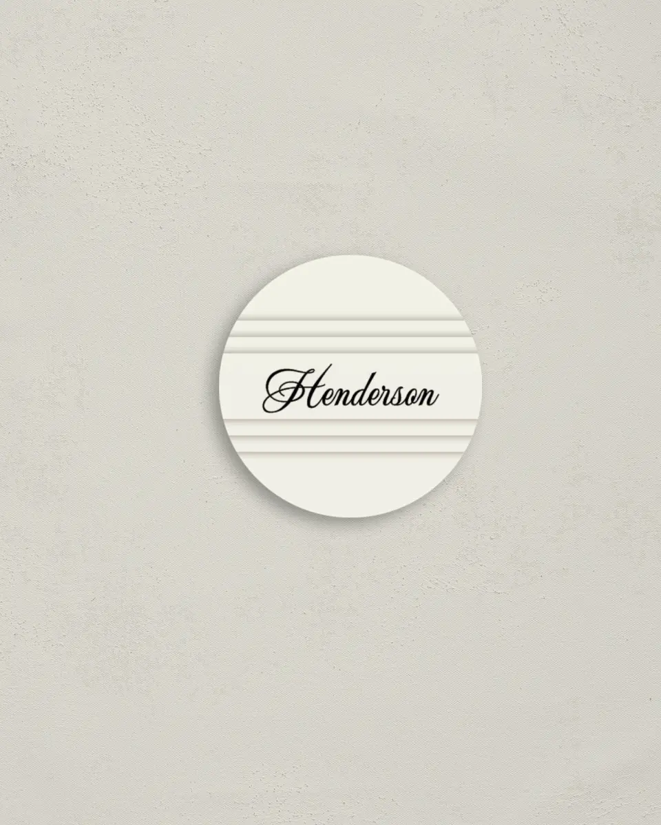 This is a 2" circle Envelope Seal called Classic Elegance printed in full color