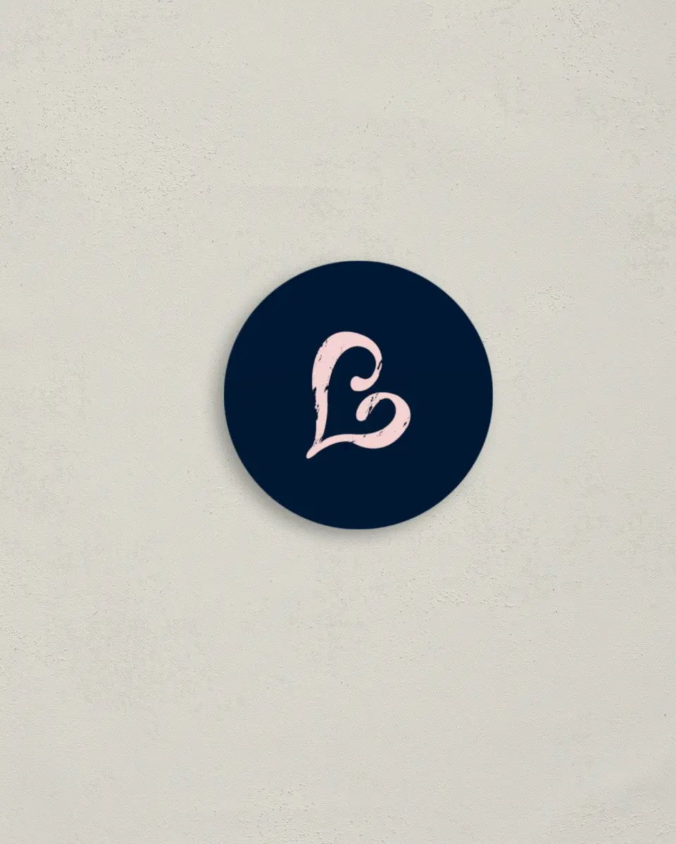 This is a 2" circle Envelope Seal called Love Letters printed in full color