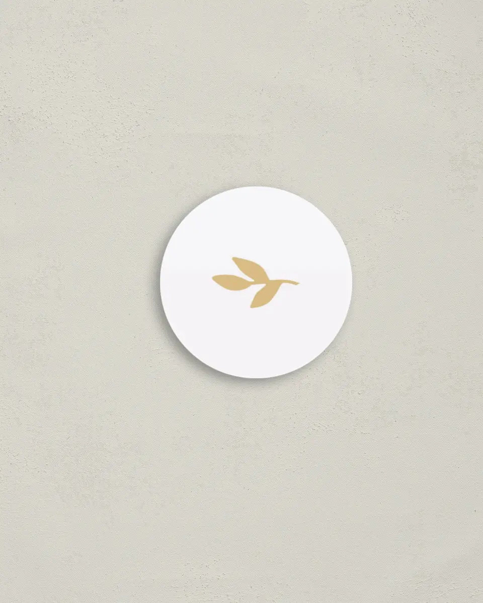 This is a 2" circle Envelope Seal called Charming Monogram printed in full color