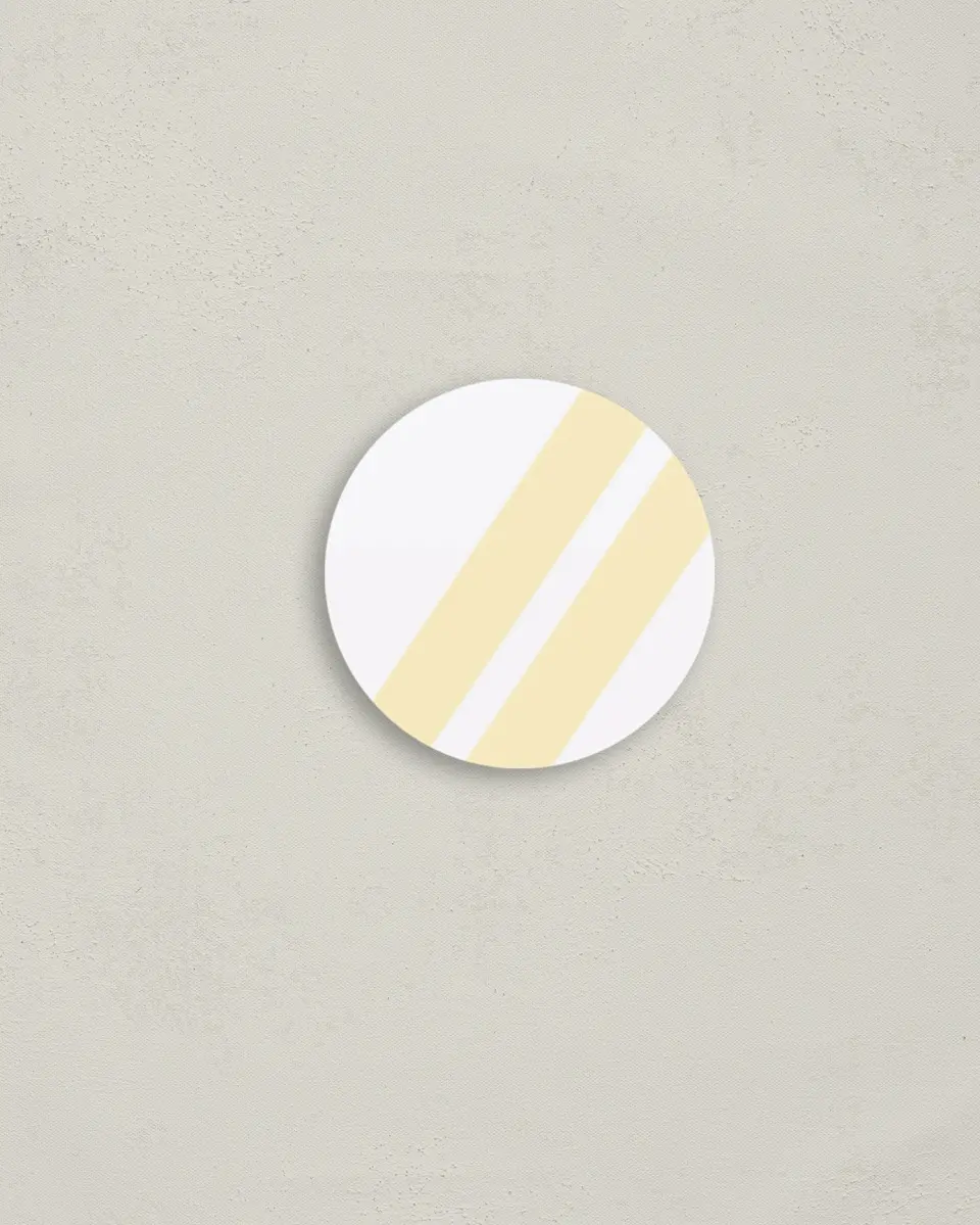 This is a 2" circle Envelope Seal called Cascading Light printed in full color