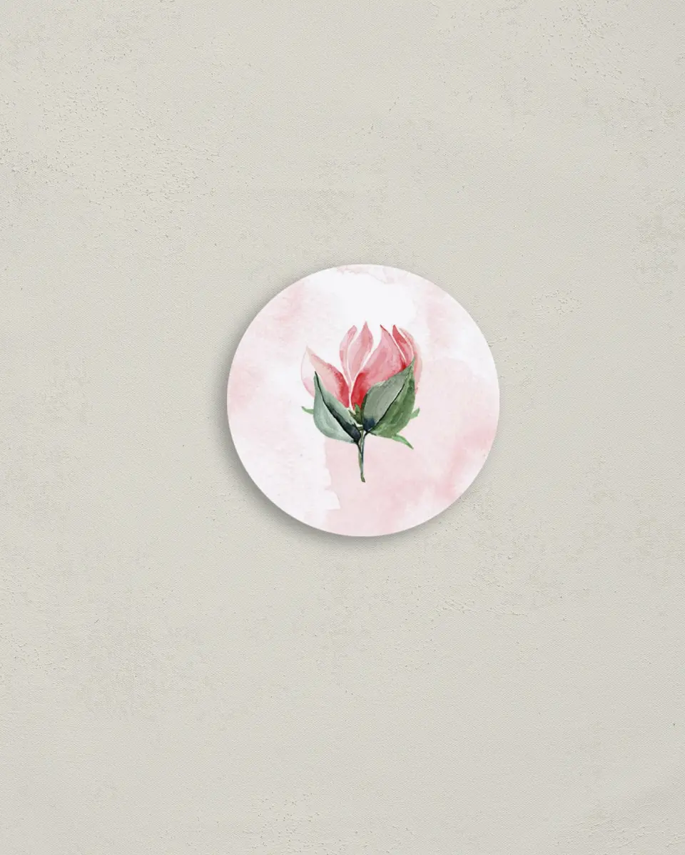 This is a 2" circle Envelope Seal called Enchanted Crown printed in full color