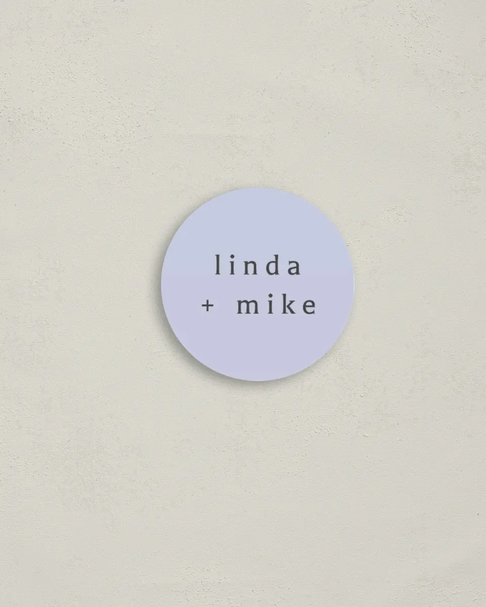 This is a 2" circle Envelope Seal called Gilded Marble printed in full color