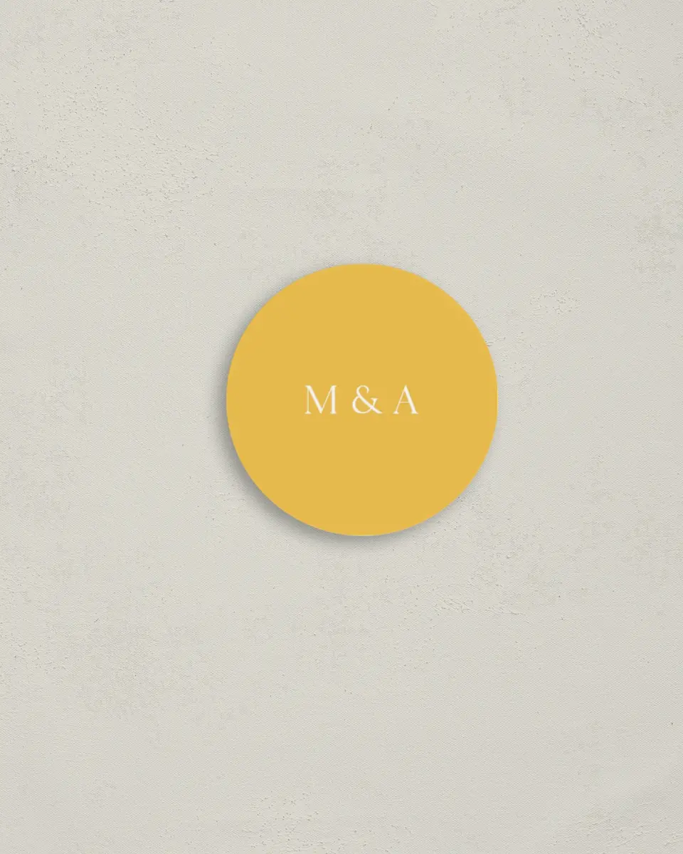 This is a 2" circle Envelope Seal called The Morgan printed in full color