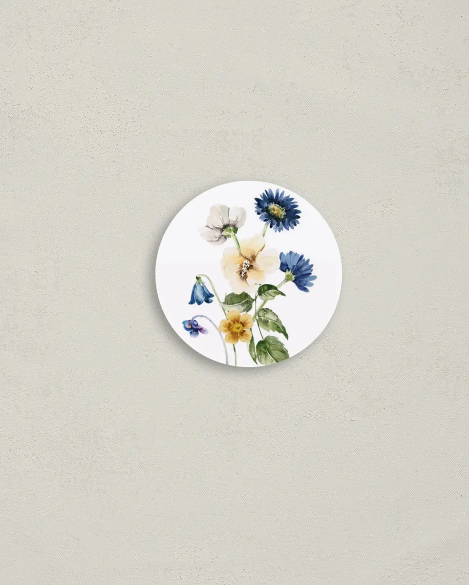 This is a 2" circle Envelope Seal called Wildest Dream printed in full color