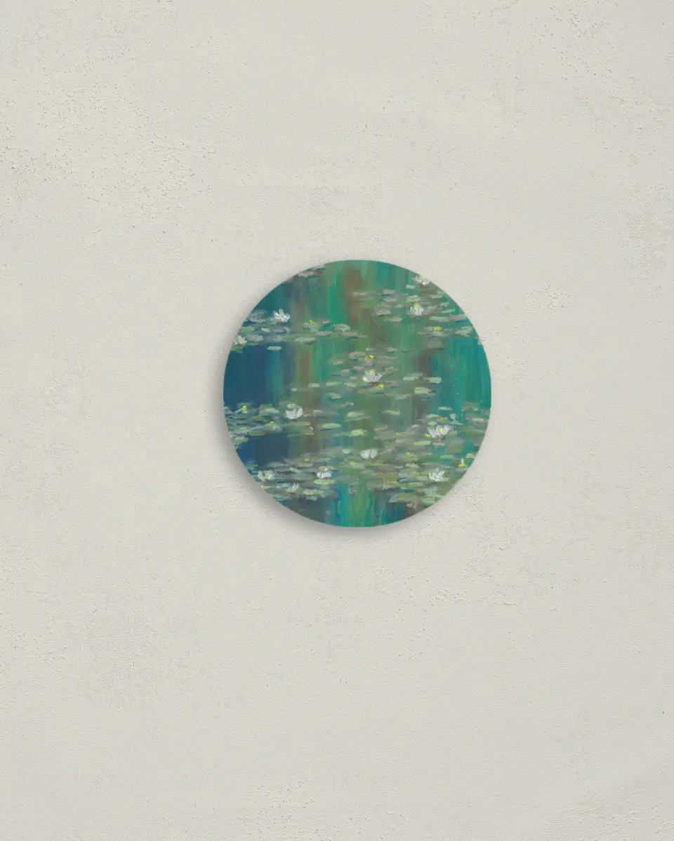 This is a 2" circle Envelope Seal called Bridge To Love printed in full color