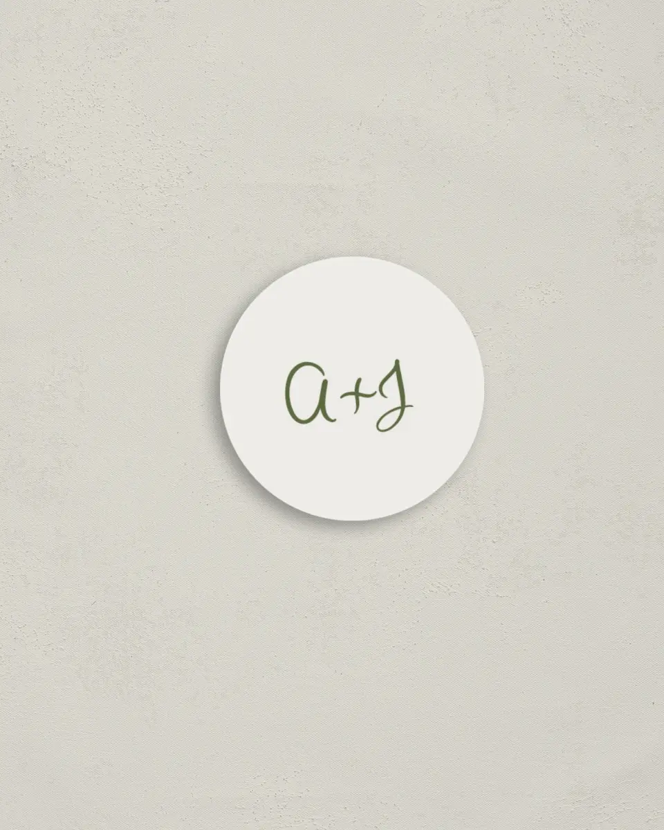 This is a 2" circle Envelope Seal called Sweet Woodland printed in full color