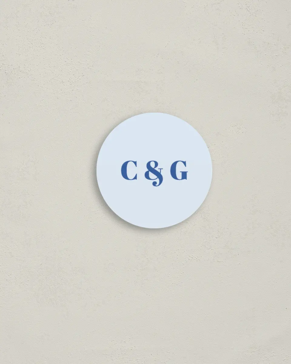 This is a 2" circle Envelope Seal called Forever and Ever printed in full color