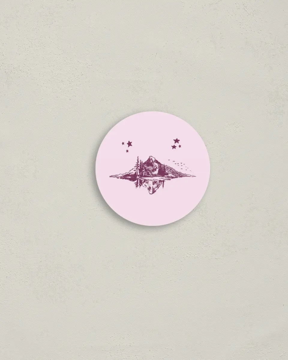 This is a 2" circle Bachelorette Party Accessorie called Last Trail printed in full color