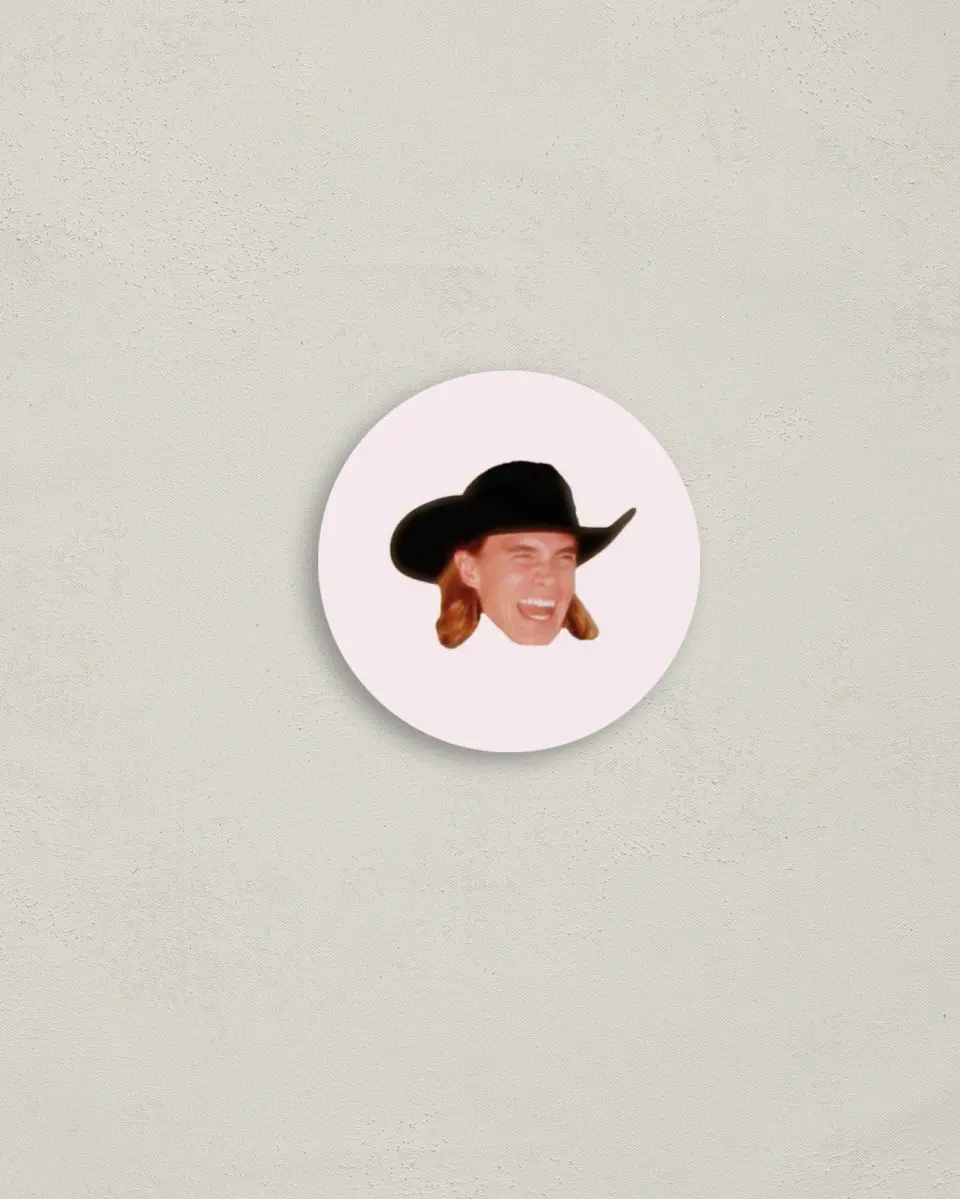 This is a 2" circle Bachelorette Party Accessorie called Wild Wild Wife printed in full color