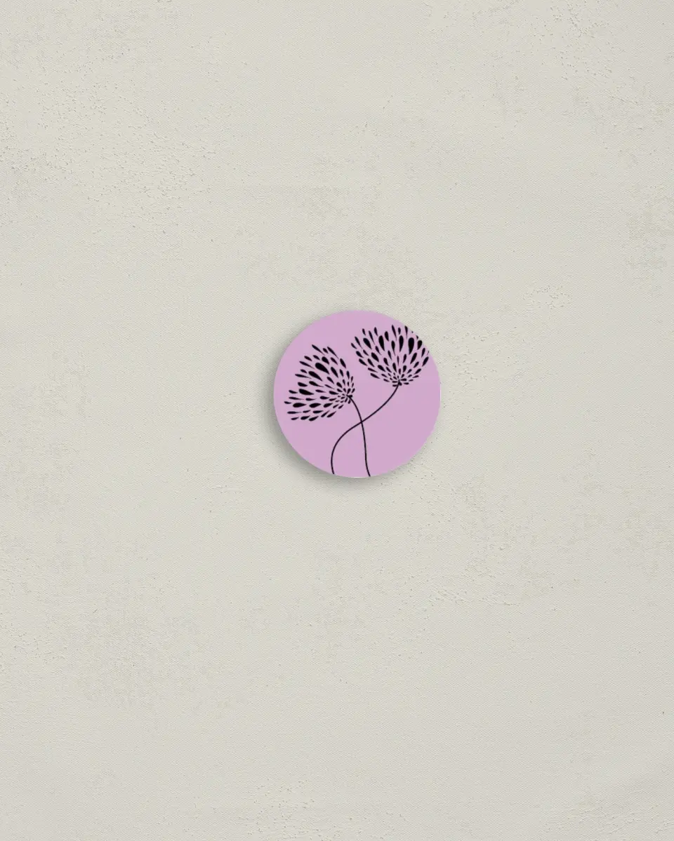 This is a 1¼" circle Envelope Seal called Beautiful and Bold printed in full color