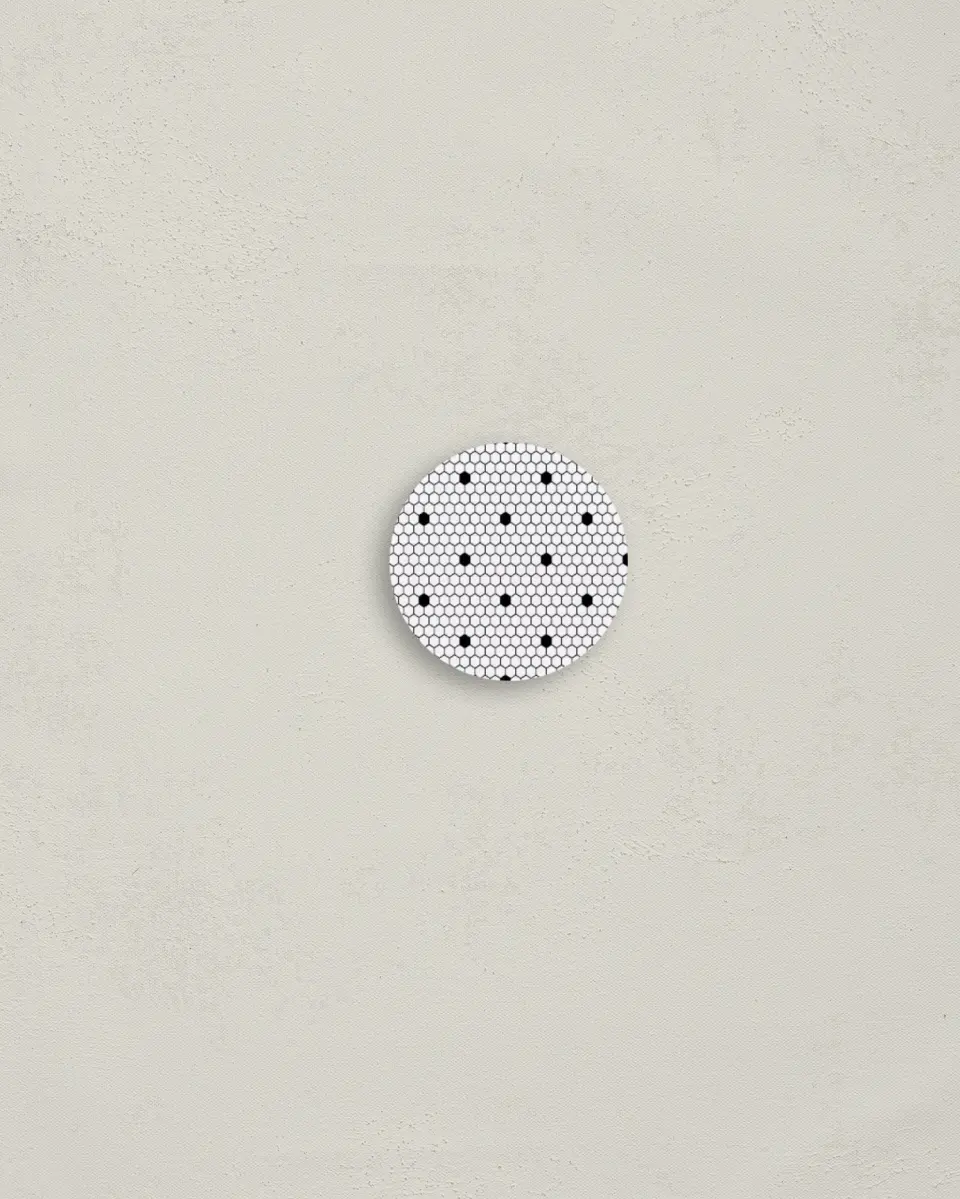 This is a 1¼" circle Envelope Seal called Floral Lace printed in full color