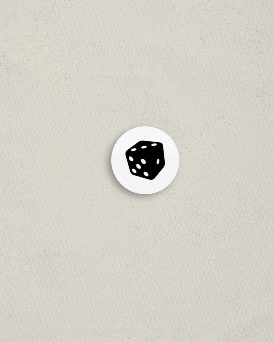 This is a 1¼" circle Envelope Seal called Upscale Vegas printed in full color