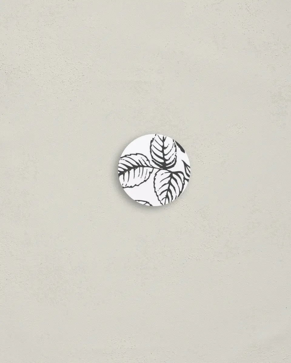 This is a 1¼" circle Envelope Seal called Vintage Botanicals printed in full color