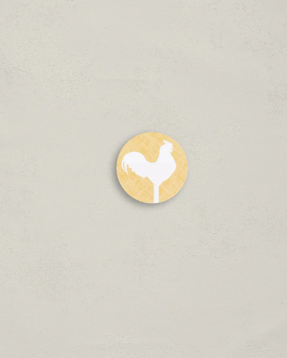 This is a 1¼" circle Envelope Seal called Nashville Barn printed in full color