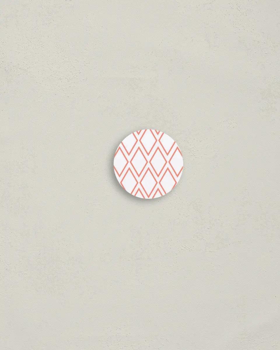 This is a 1¼" circle Envelope Seal called Diamond Garden printed in full color