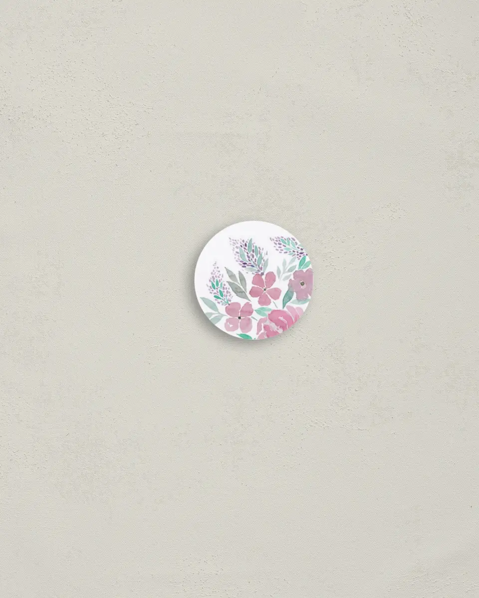 This is a 1¼" circle Envelope Seal called Antique Splendor printed in full color