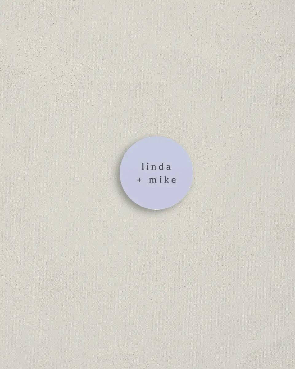 This is a 1¼" circle Envelope Seal called Gilded Marble printed in full color