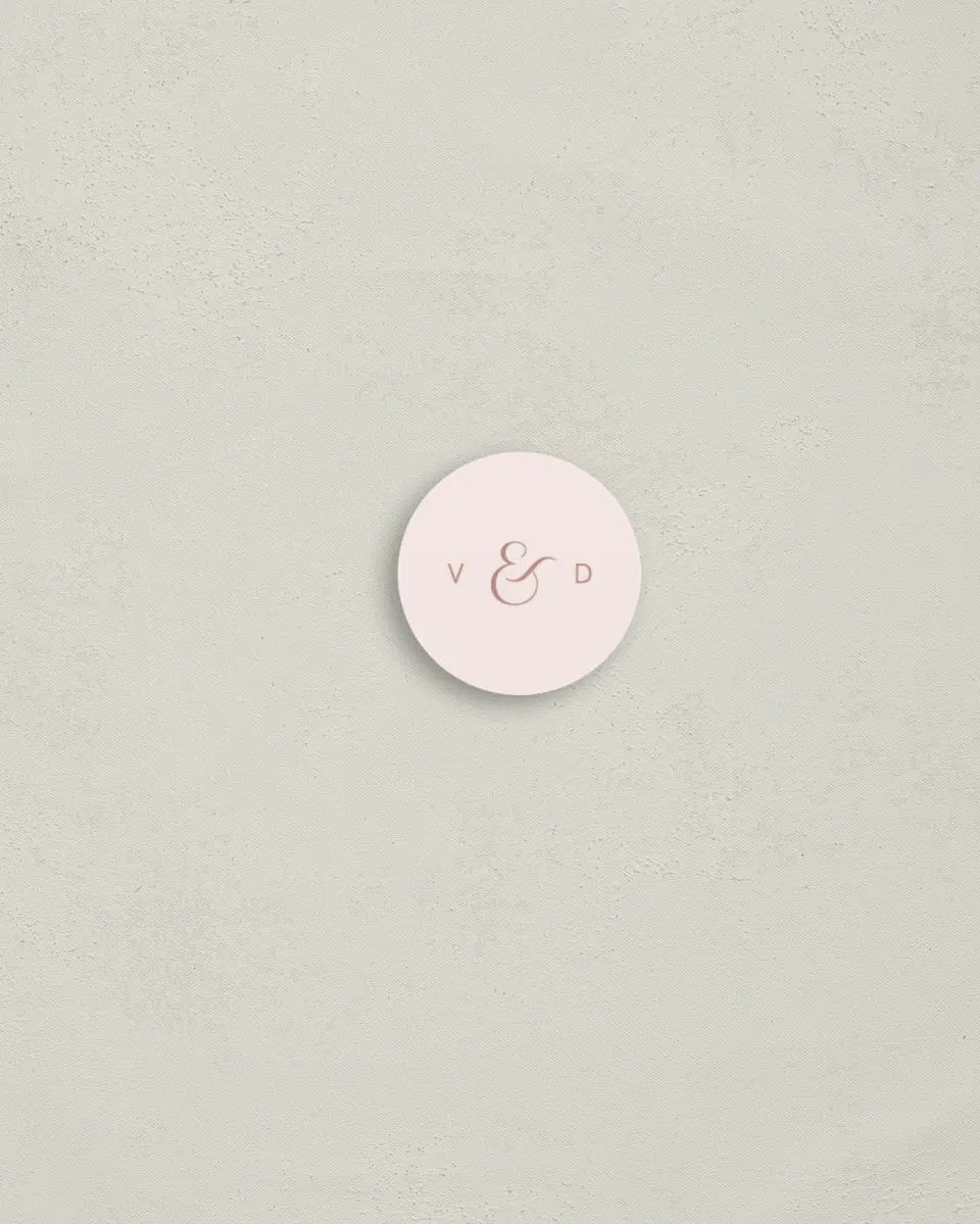This is a 1¼" circle Envelope Seal called Neat Arrangement printed in full color