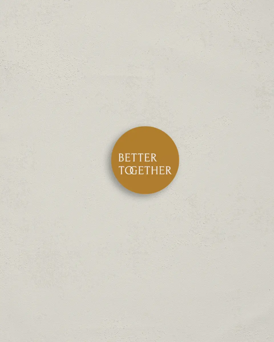 This is a 1¼" circle Envelope Seal called Joined Together printed in full color