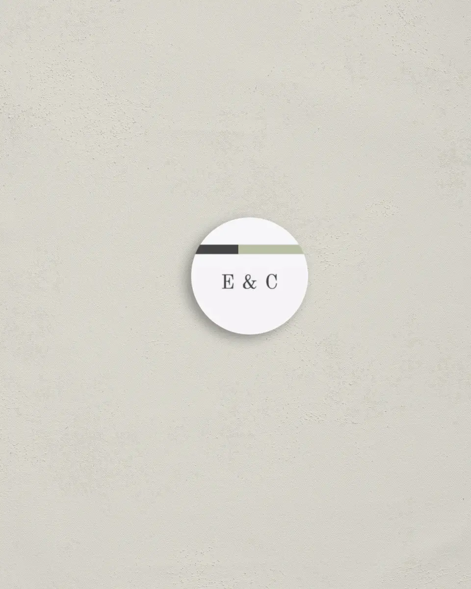 This is a 1¼" circle Envelope Seal called Bridal Bar printed in full color