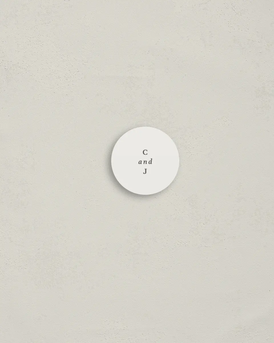 This is a 1¼" circle Envelope Seal called Mod Paint printed in full color