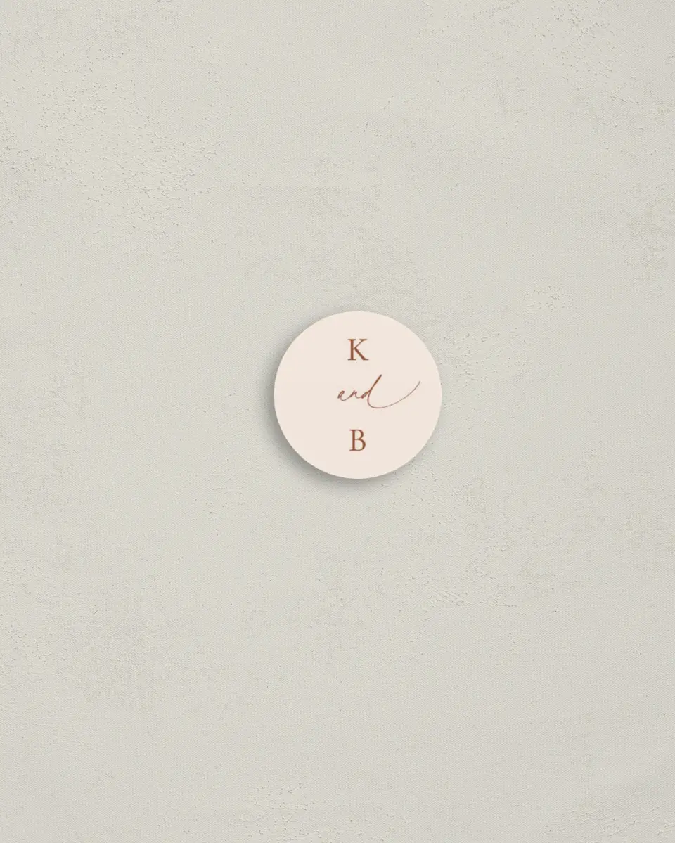 This is a 1¼" circle Envelope Seal called The Kyleigh printed in full color