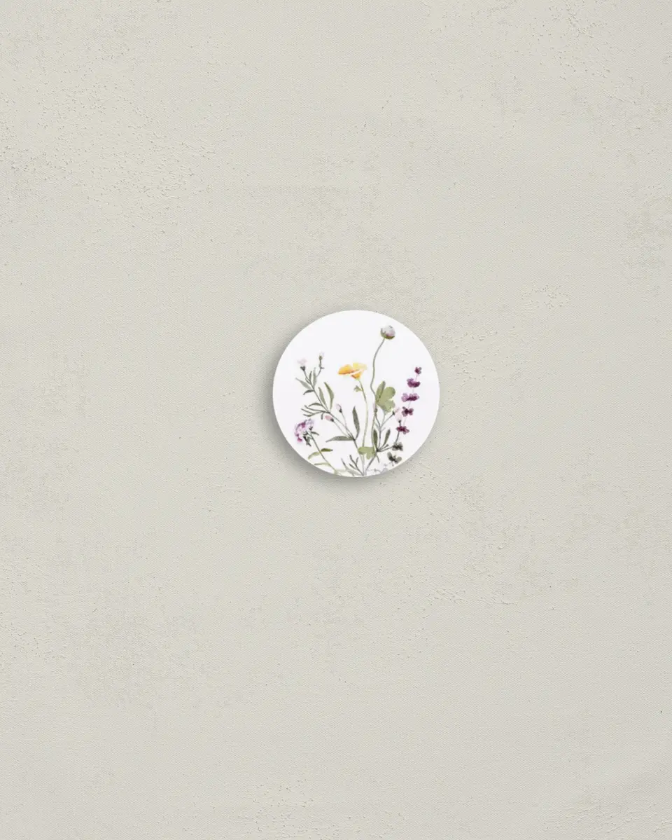 This is a 1¼" circle Envelope Seal called Whimsy Fairytale printed in full color