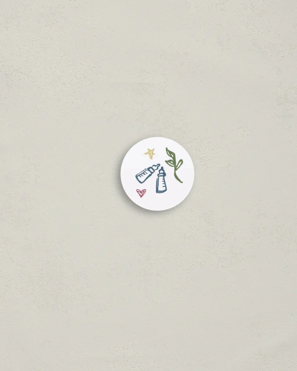 This is a 1¼" circle Envelope Seal called Dainty Delight printed in full color