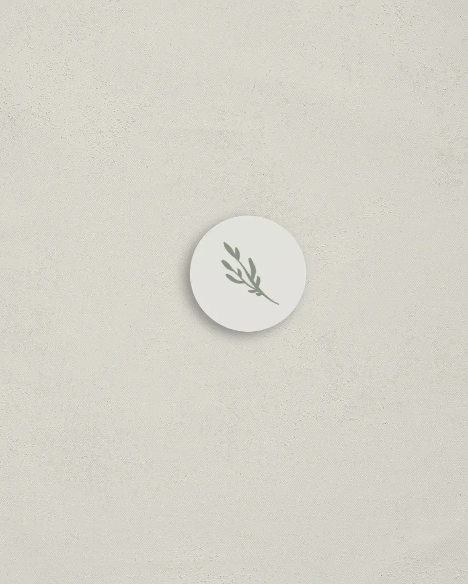 This is a 1¼" circle Envelope Seal called Festive Flourish printed in full color