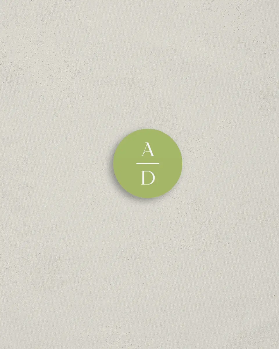 This is a 1¼" circle Envelope Seal called The Abigail printed in full color