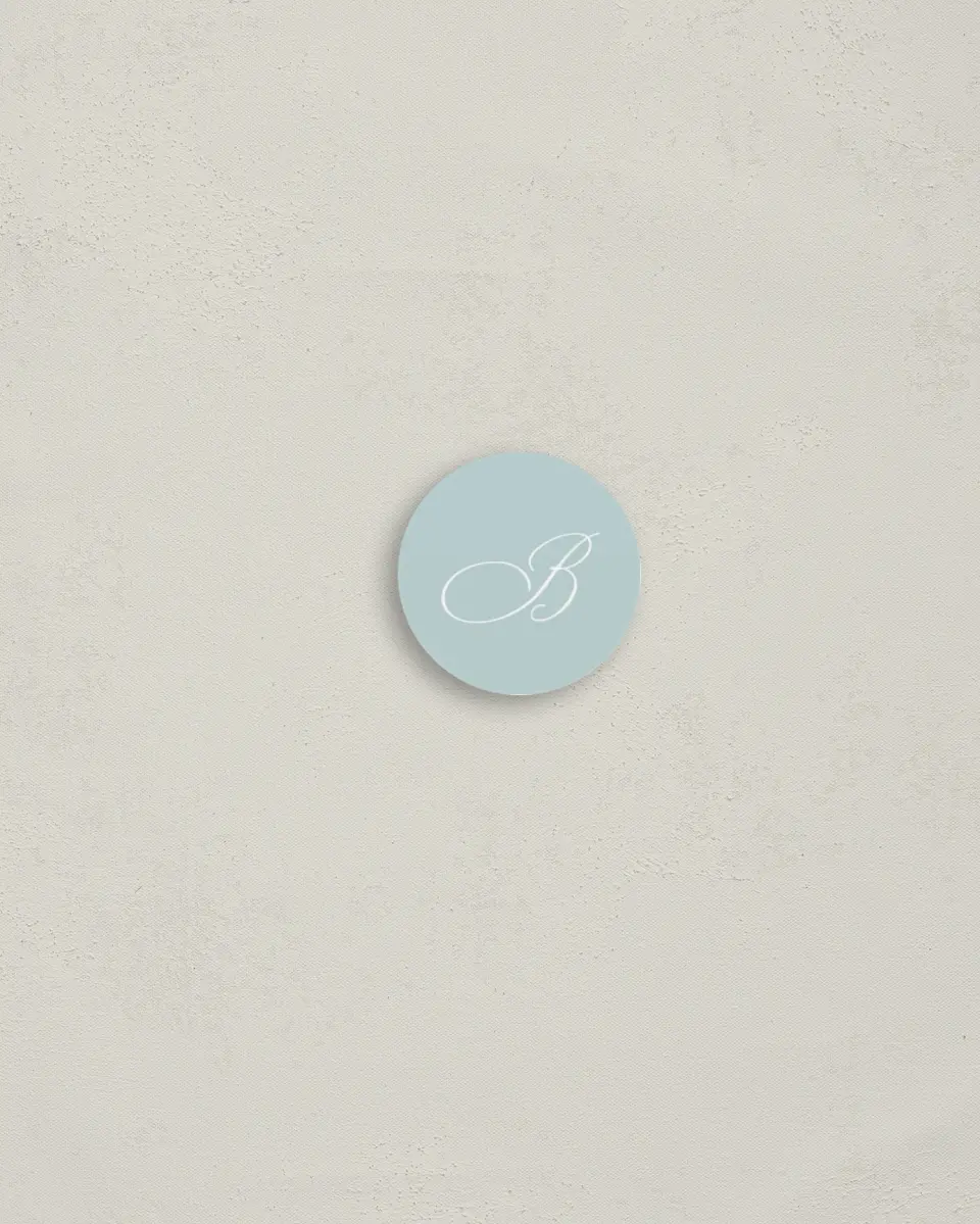 This is a 1¼" circle Envelope Seal called Kensington printed in full color
