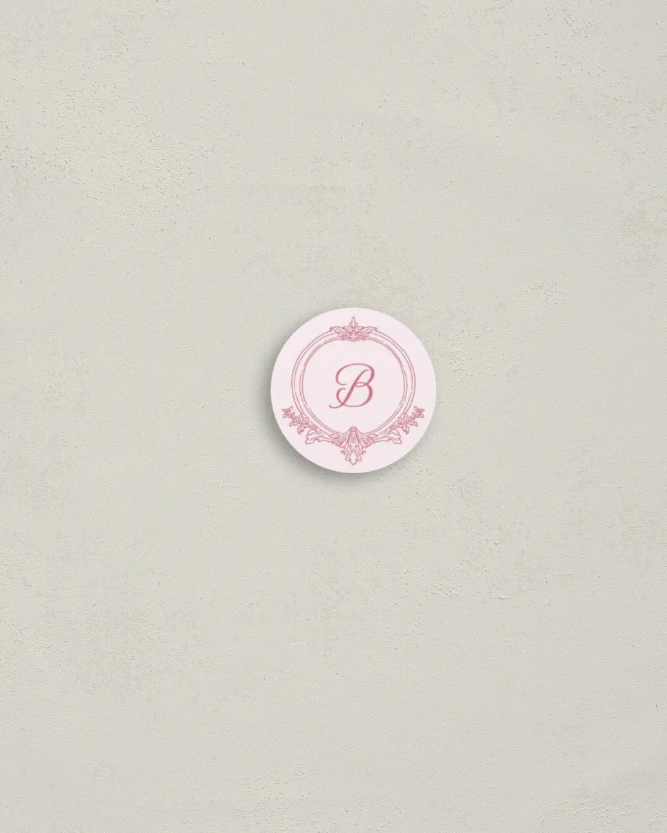 This is a 1¼" circle Envelope Seal called Nantucket printed in full color