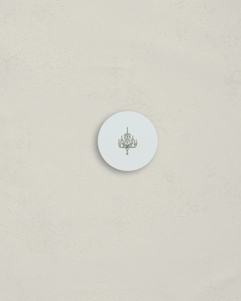 This is a 1¼" circle Envelope Seal called Foxfire printed in full color