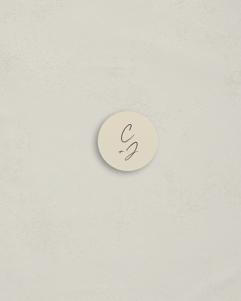 This is a 1¼" circle Envelope Seal called Nazareth & Stone printed in full color