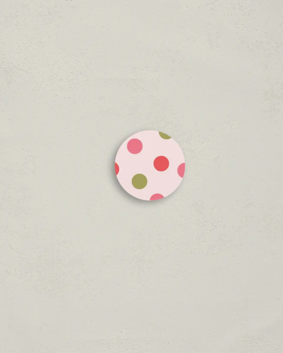 This is a 1¼" circle Envelope Seal called Sparkle Season printed in full color