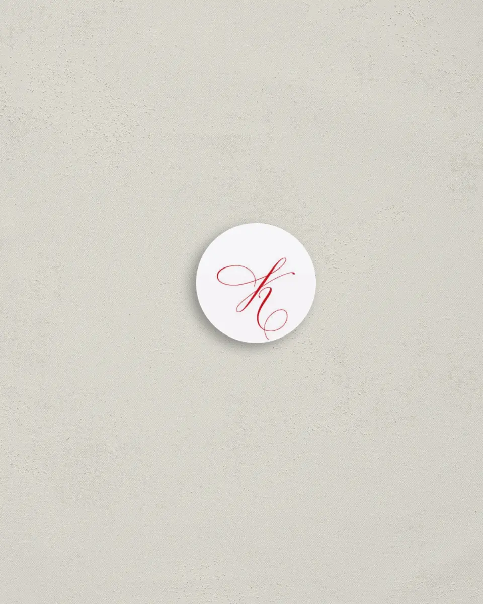 This is a 1¼" circle Envelope Seal called Little More Joy printed in full color