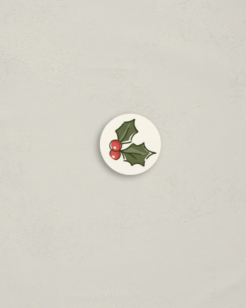 This is a 1¼" circle Envelope Seal called Jolly Good Times printed in full color
