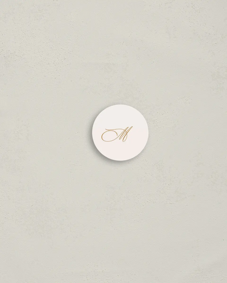 This is a 1¼" circle Envelope Seal called Festive Field printed in full color