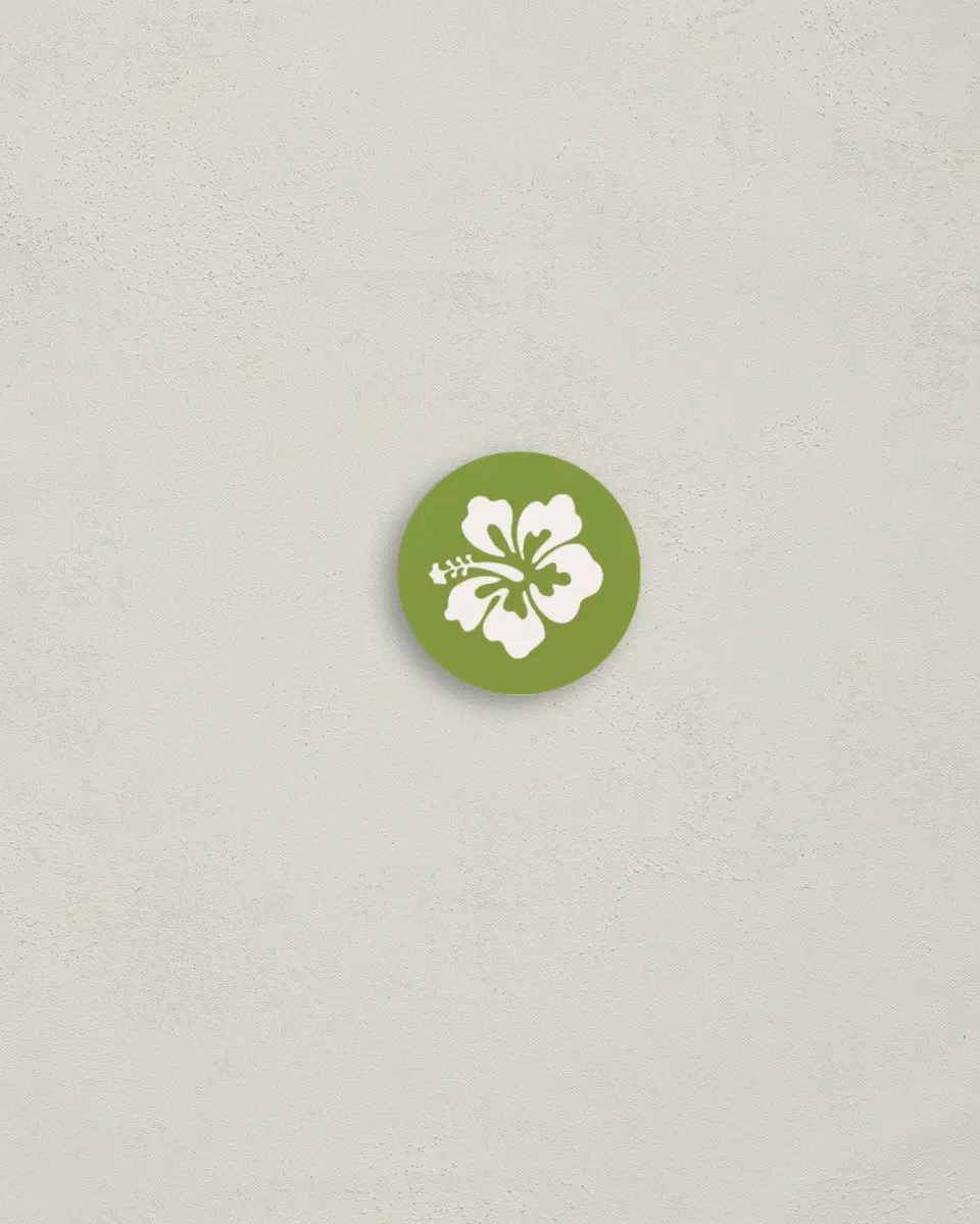 This is a 1¼" circle Envelope Seal called Mele Kalikimaka printed in full color