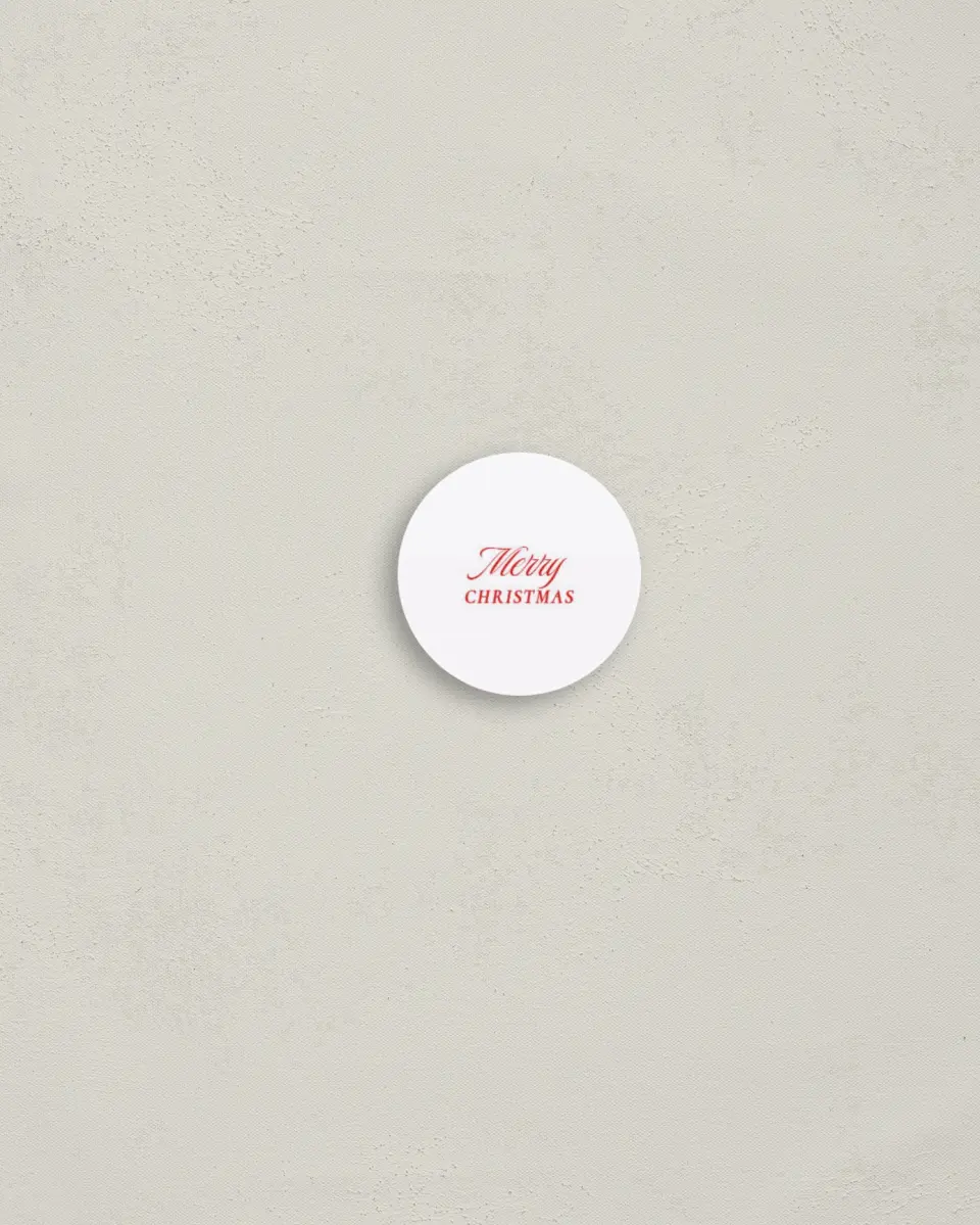 This is a 1¼" circle Envelope Seal called Our Favorite Things printed in full color