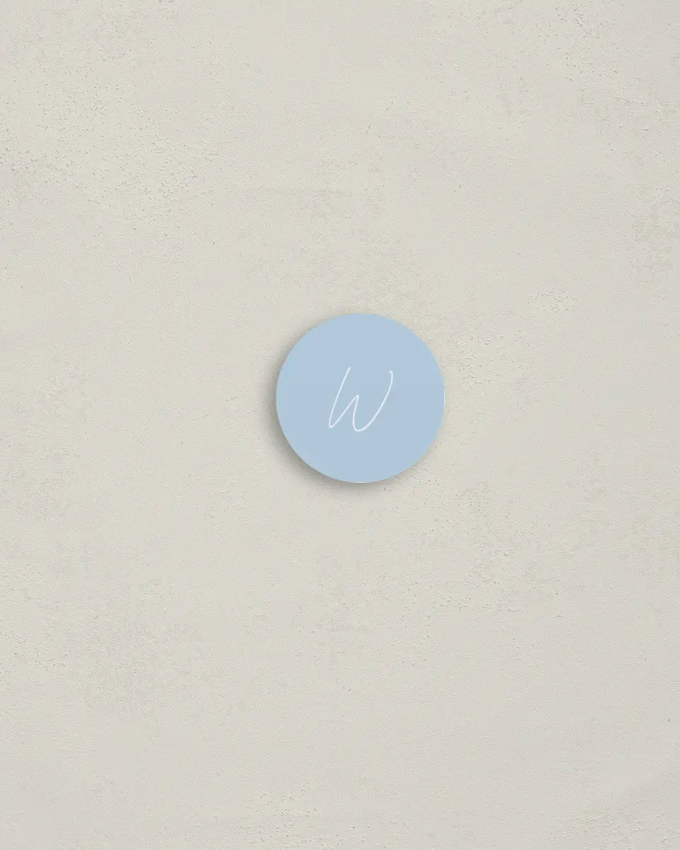 This is a 1¼" circle Envelope Seal called Gilded Joy printed in full color