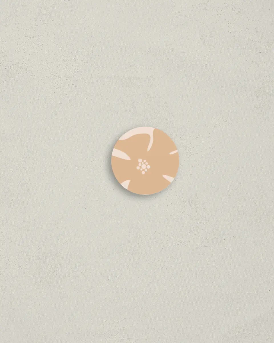 This is a 1¼" circle Envelope Seal called Blessings Abound printed in full color