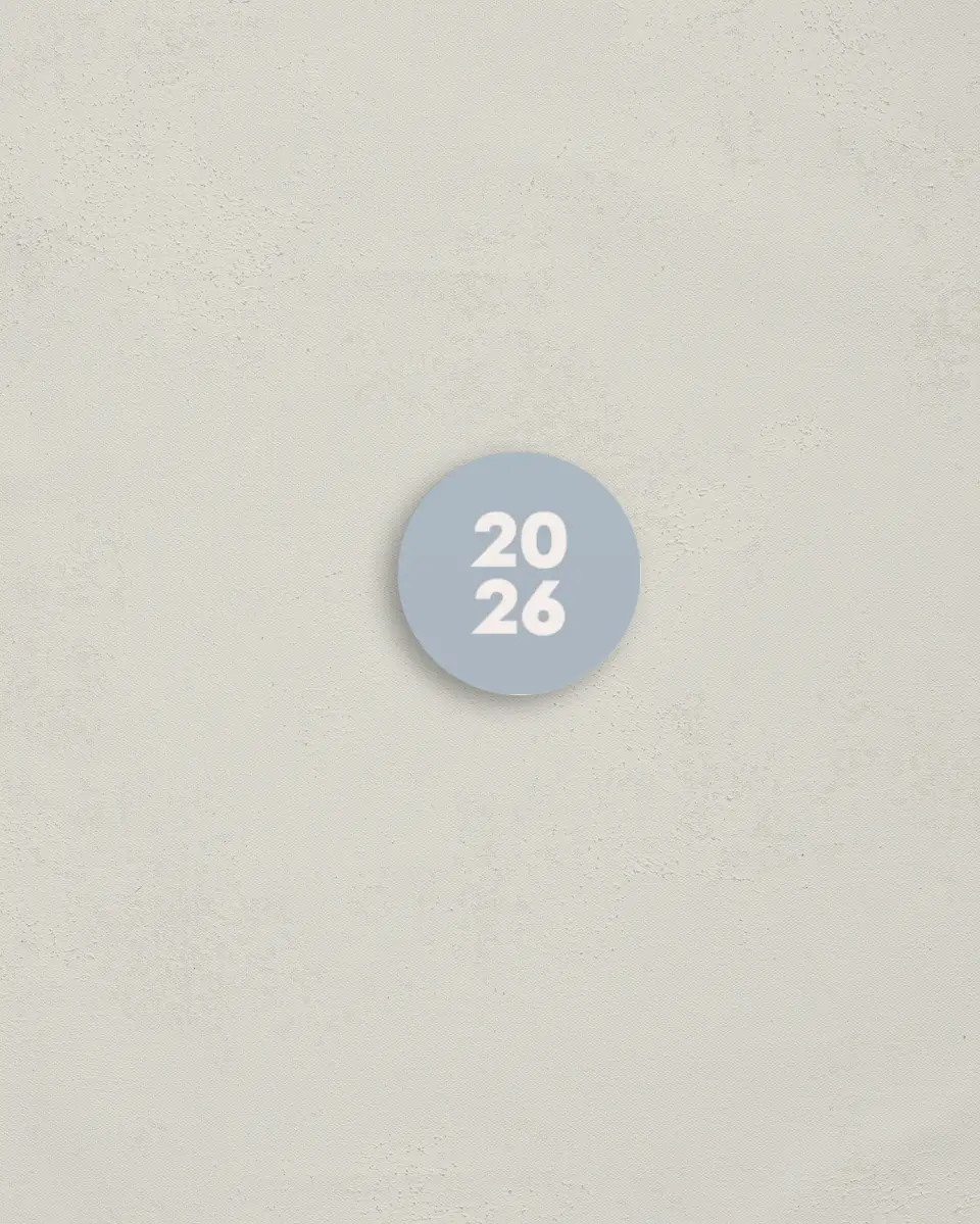 This is a 1¼" circle Envelope Seal called Changing Chapters printed in full color
