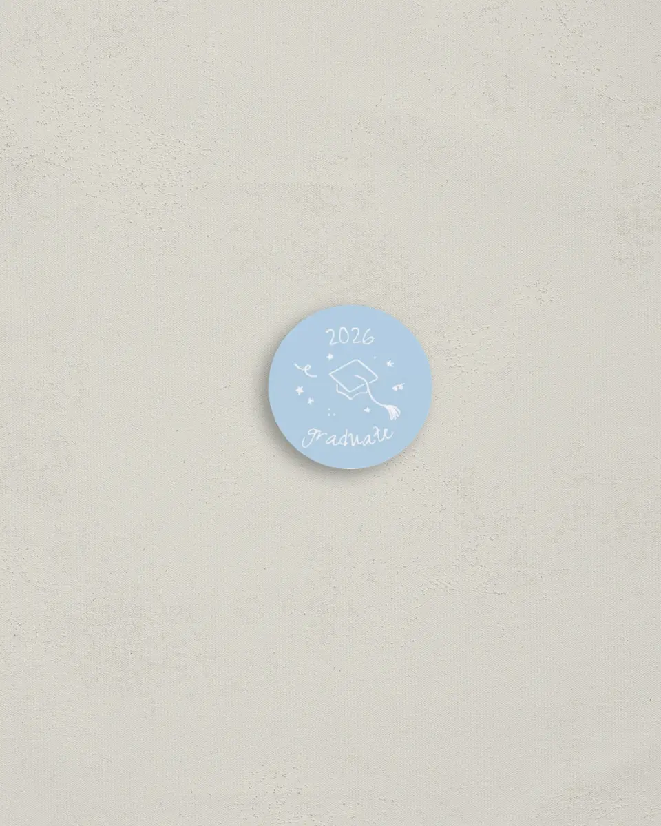 This is a 1¼" circle Envelope Seal called Doodles in the Margin printed in full color