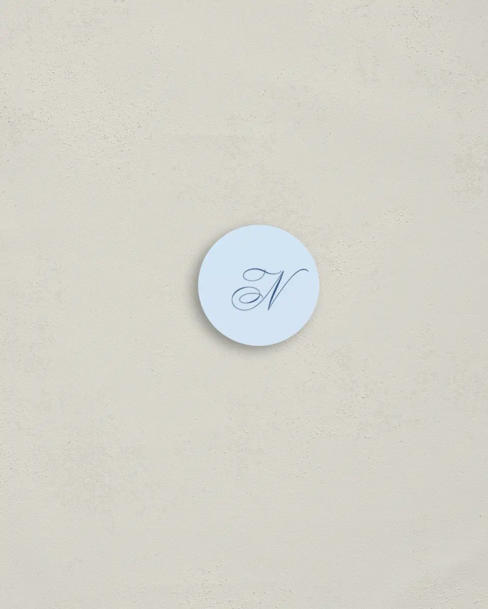This is a 1¼" circle Envelope Seal called The End of an Era printed in full color