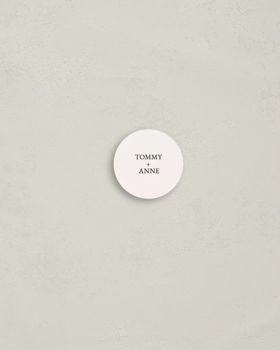 This is a 1¼" circle Envelope Seal called Vintage Paper printed in full color