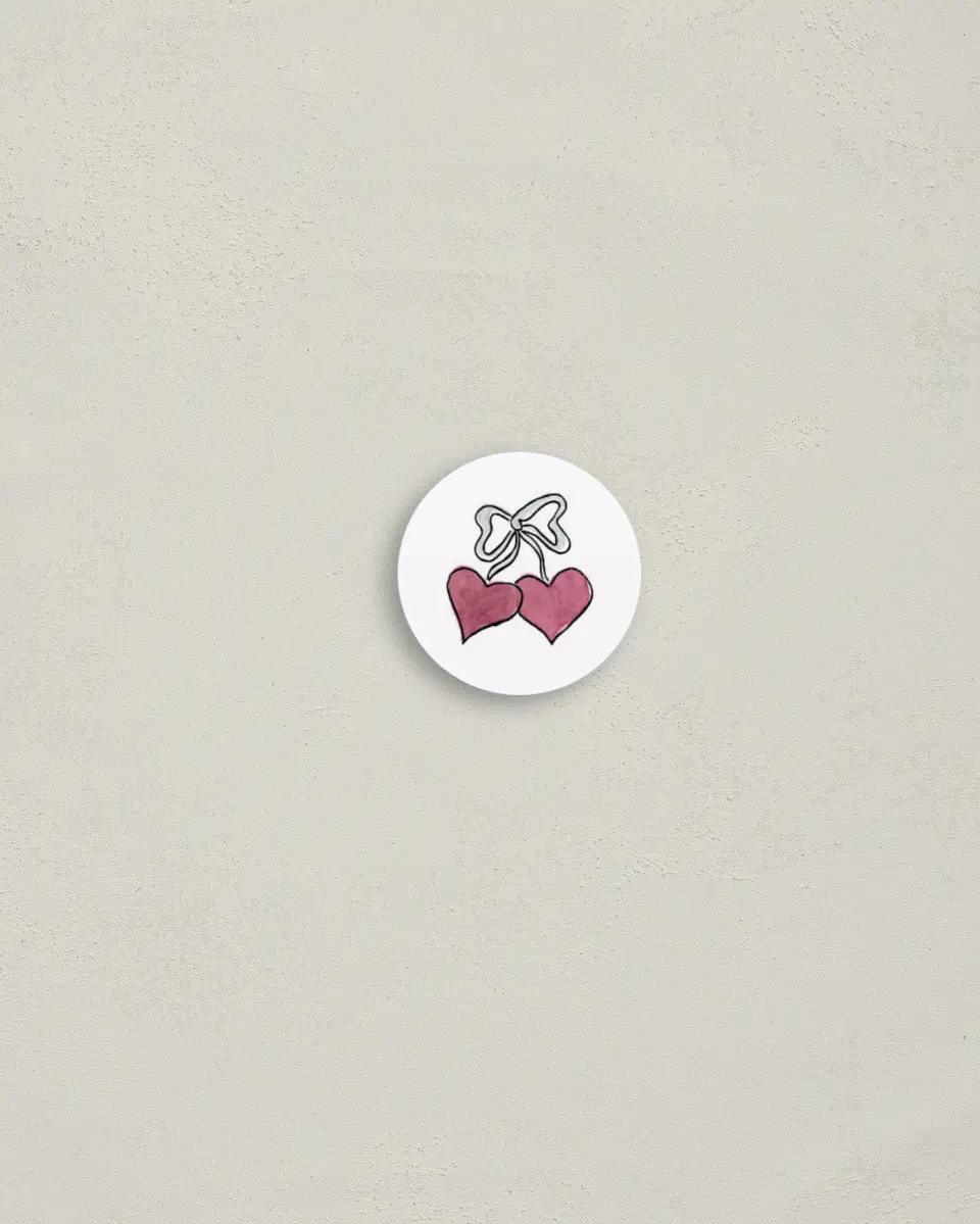 This is a 1¼" circle Envelope Seal called Love Dove printed in full color