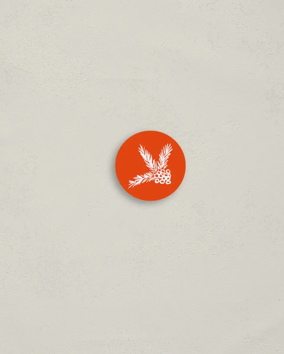 This is a 1¼" circle Envelope Seal called Modern Cheer printed in full color