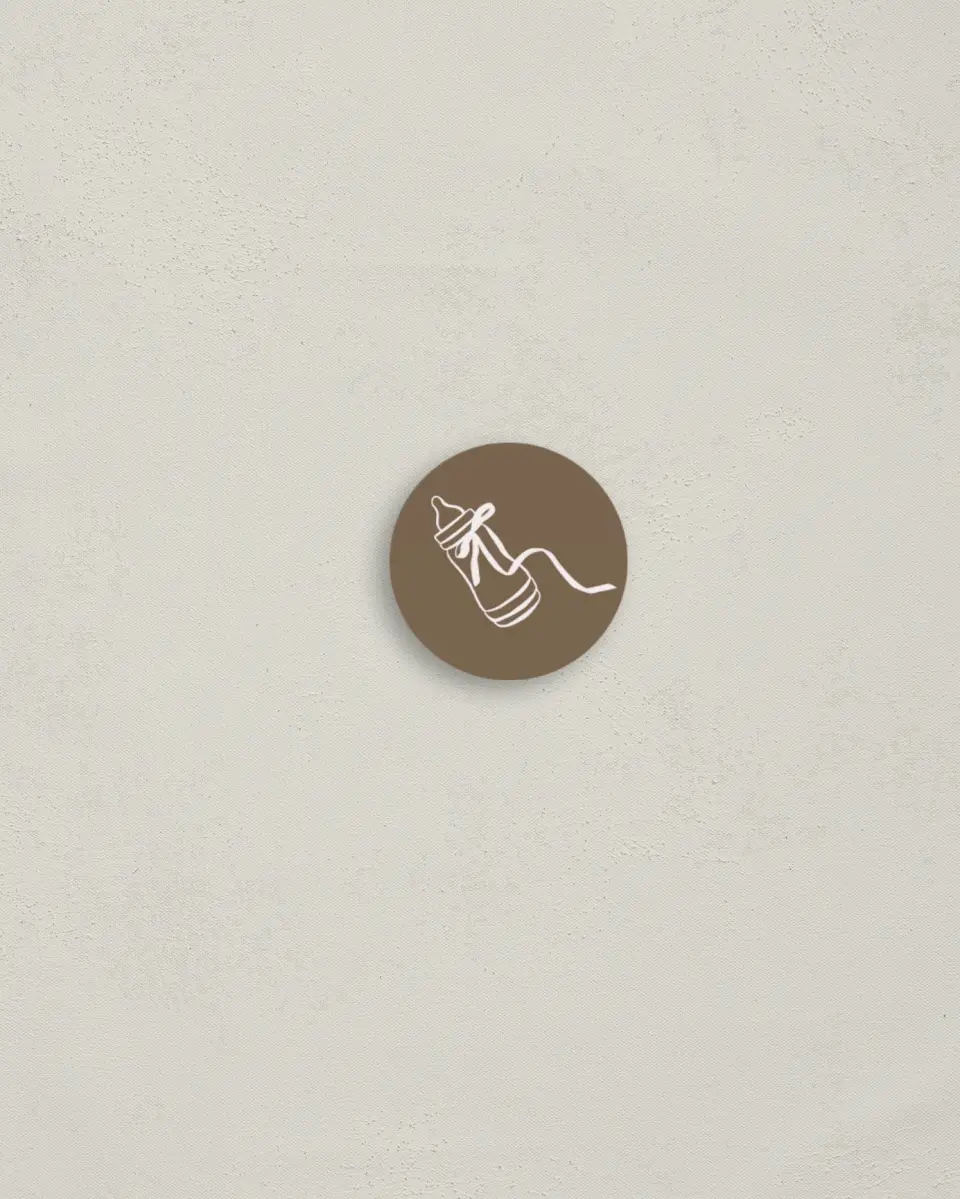 This is a 1¼" circle Envelope Seal called Cafe Bebe printed in full color