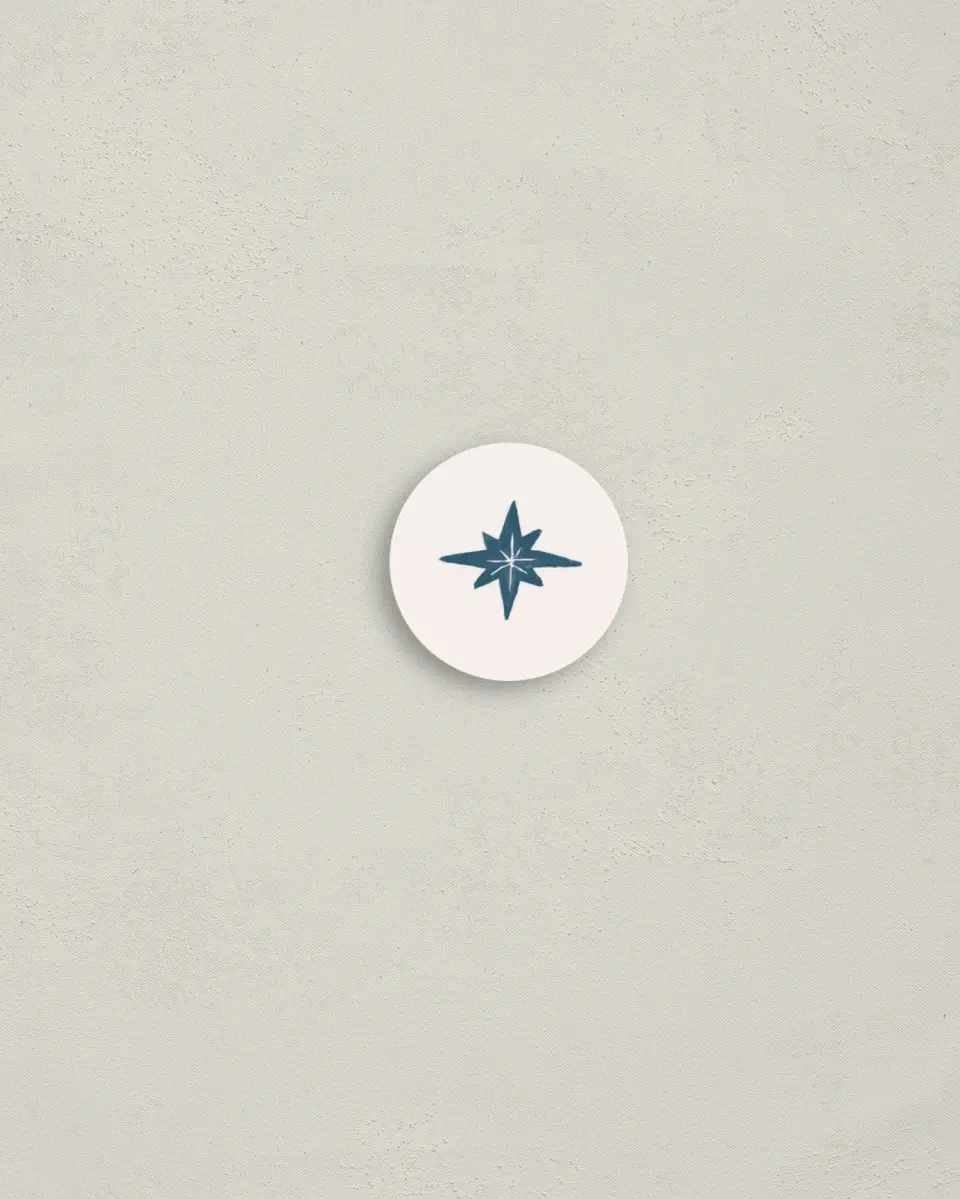 This is a 1¼" circle Envelope Seal called Heavenly Joy printed in full color